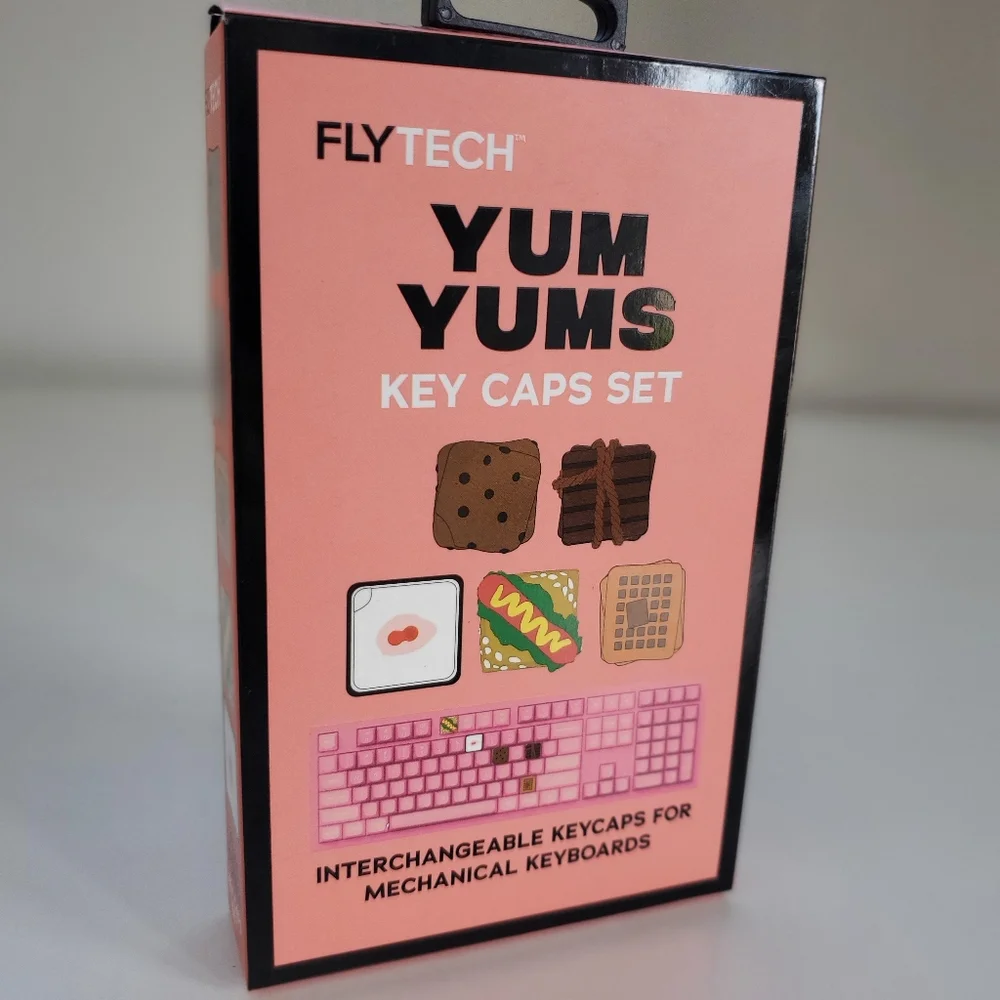 🍔 FLYTECH Yum Yums Keycap Set | Food-Themed Keycaps for Mechanical Keyboards